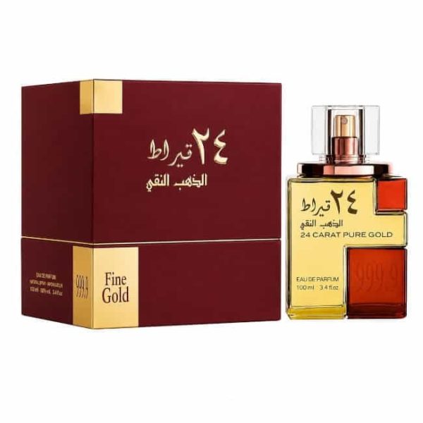 24 Carat Pure Gold, Lattafa, unisex, Parfum arabesc, 100ml