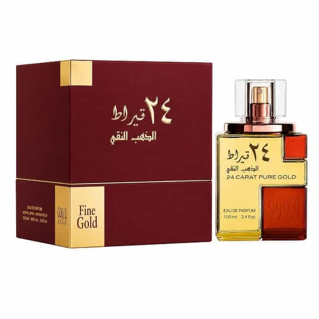 24 Carat Pure Gold, Lattafa, unisex, Parfum arabesc, 100ml