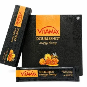 VitaMax Double Shot Energy Honey 10 pliculețe – 20 g